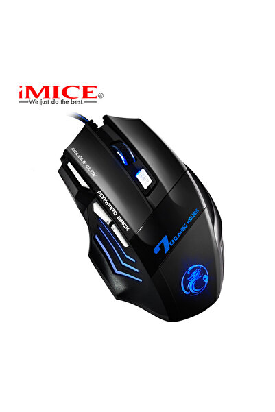 Choice Mouse X7 Black 4-Keys USB Wired Gaming Optical Mouse DPI Adjustable RG...