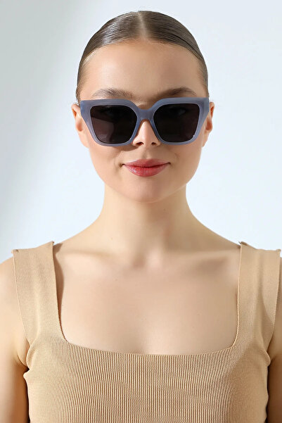 Lozzo نظارات شمسية كات آيز رمادية UV400 للنساء 23031 c15 m