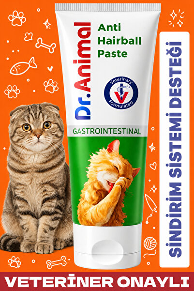 Dr. Animal Sindirim Sistemi Destek Kedi Malt Macunu | Anti Hairball Paste | G...