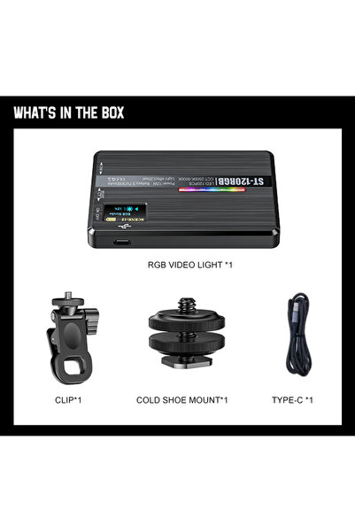 Choice ST120RGB ST120 RGB Full Color Video Light 2500-9000K Fill Light for Ca...