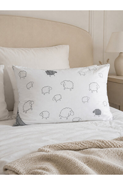 homewell Premium Hypoallergenic Wool Pillow with Extra Case - Pure English