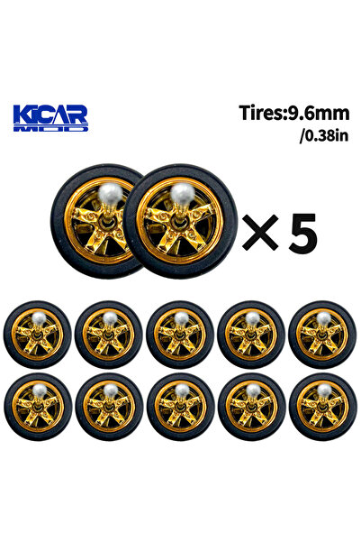 Choice12 TY70944 1/64 Model Q Car Wheels with Detachable Slicks Tires for Toy...