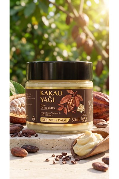 aktarloji 50 ml Cocoa Butter / Pure / Natural Moisturizer / Cacao Butter / Cocoa Bean Oil