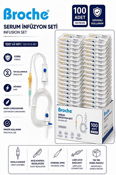Broche SERUM İNFÜZYON SETİ 100'LÜ PAKET