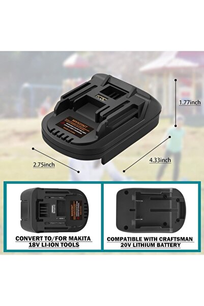Choice MAN18MT Adapter for New Stanley v20 20V SB202 SB204 SB206 battery conv...