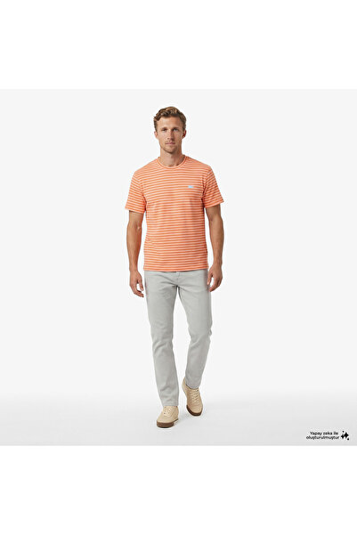 Lacoste Erkek Slim Fit Gri Jean Pantolon