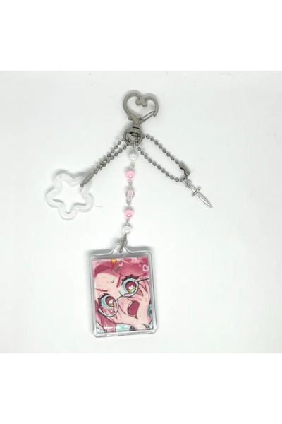 Choice mizi keychain Popular Anime Alien Stage Chibis Keychains for Women Acc...