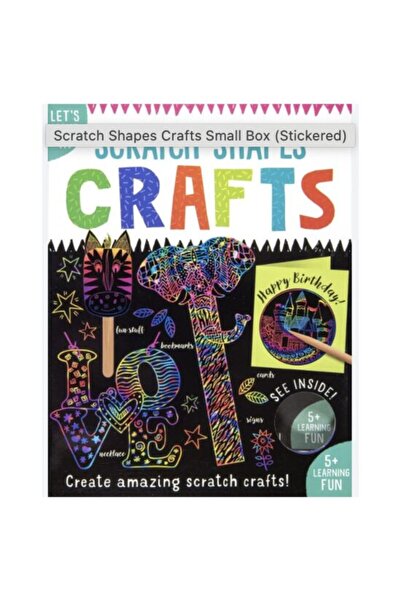Overthemoon Set de creație Scratch Shapes, cutie mică (cu autocolante), Over ...