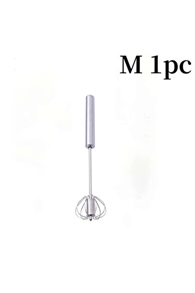 Choice3 M Stainless Steel Egg Beater Durable Semi-Automatic Mixer for Effortl...