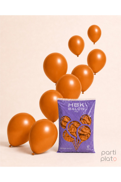 HBK Balon بالونات باستيل 11 بوصة هبك كراميل 100 قطعة