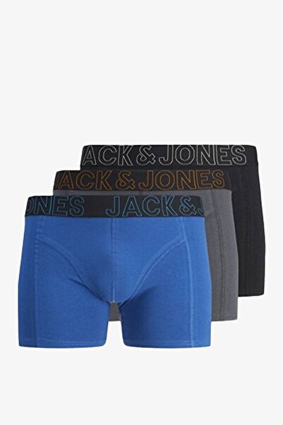 Jack & Jones JACMURPHY Solid Erkek Boxer 3'lü Paket Rahat Pamuklu Günlük