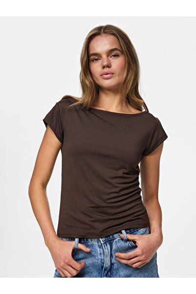 PIECES Tricou PCMELLY cu decolteu în formă de U