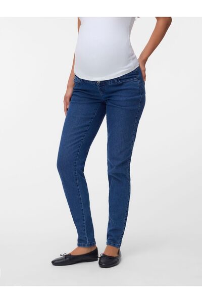 Mama Licious Umstandsjeans mit Slim Fit Normal geschnitten Mittlere Taille Jeans