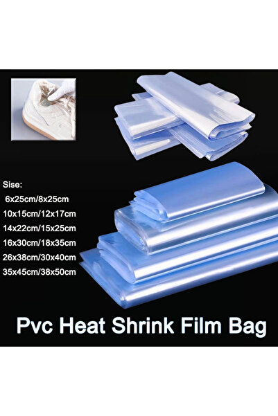 Choice9 35x45cm 25pcs PVC Heat Shrinkable Film Large Portable Shoe Shrink Wra...