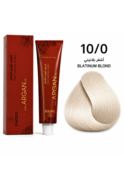 pasteel صبغة شعر ايطالي بالأرجان، 10/0 أشقر بلاتيني، 100مل .من باستيل