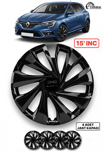YONGA OTO AKSESUAR RENAULT MEGANE 2 15 İnç Kırılmaz Jant Kapağı 4 Adet Piano ...