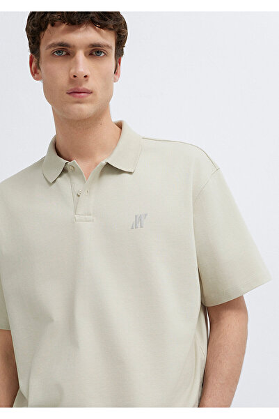 Mavi Pro Beige Polo-T-Shirt Loose Fit / Lockerer, bequemer Schnitt 0613433-70144