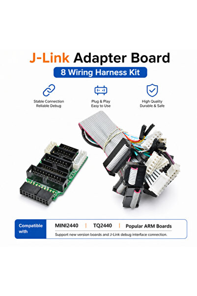 Choice لوحة محول J-Link، متوافقة مع MINI2440 وTQ2440 ولوحات ARM الشهيرة؛ تتضم...