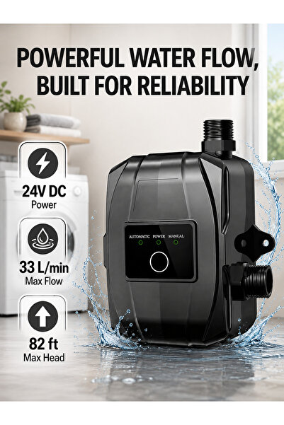 DMG TECH DMG Water Booster Pump,24V Portable Automatic Water Pressure Booster...