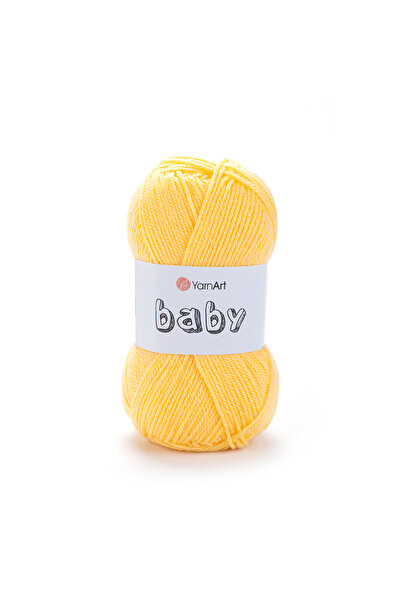 Yarnart Baby - Baby Hand Knitting Rope Yellow-315