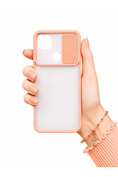 noktaks Xiaomi Redmi 9c Kılıf Kamera Sürgü Mat Arka Yüzey Renkli Çerçeve Lens...