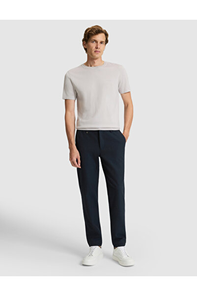 Pierre Cardin Navy Blue Ex. Slim Fit Fabric Trousers 50311574-Vr033