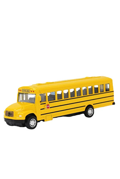 Choice3 1pc School Bus 1/64 Diecast Alloy City Bus Pull Back Cars Kids Toy Ca...