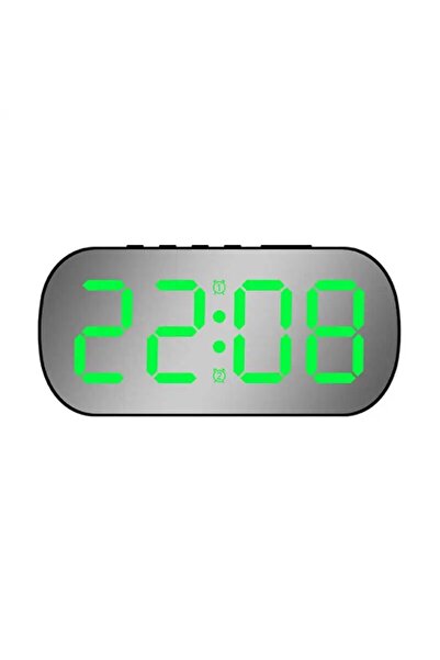 Choice Black Green LED Digital Electronic Clock Simple Desktop Alarm Clock Li...