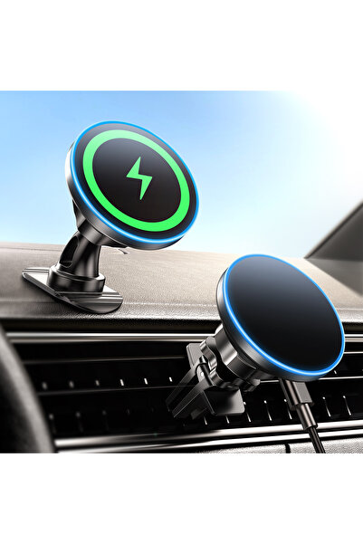 Choice black for iPhone 16 Magsafe Car Mount Charger [2024 New] 15W 2in1 Magn...