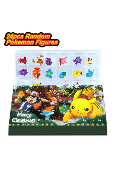 Choice6 Bandai 24pcs With box Pokemon Figure Advent Calendar Gift Box mini Pi...