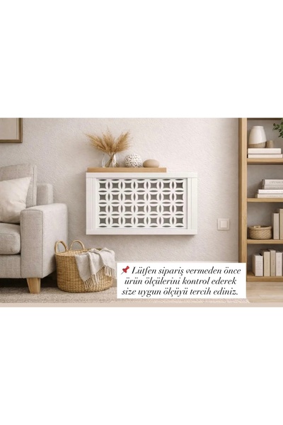 EMİZEY Decorative Wall-Mountable Fuse and Modem-Wifi Storage Box 30X40 cm Dep...
