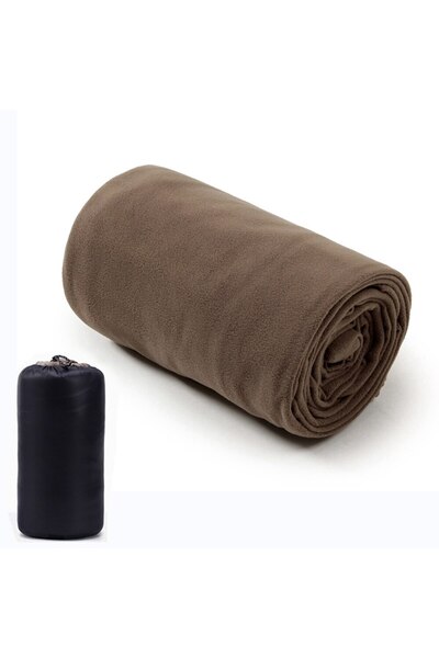 Choice Brown Fleece Sleeping Bag Portable Ultra-light Polar Travel Sheets for...