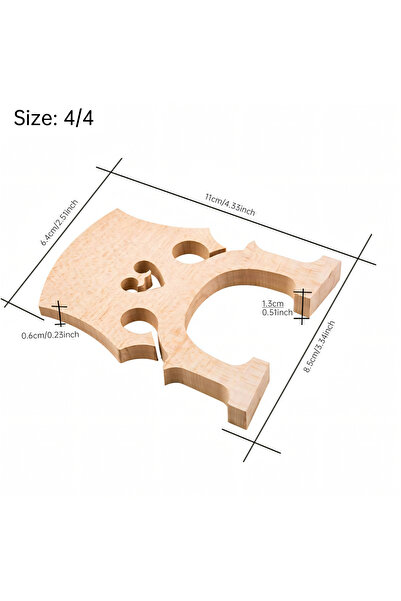 choice2 Size four-fourths 4/4 3/4 1/2 1/4 1/8 Cello Maple Bridge, Full Size V...