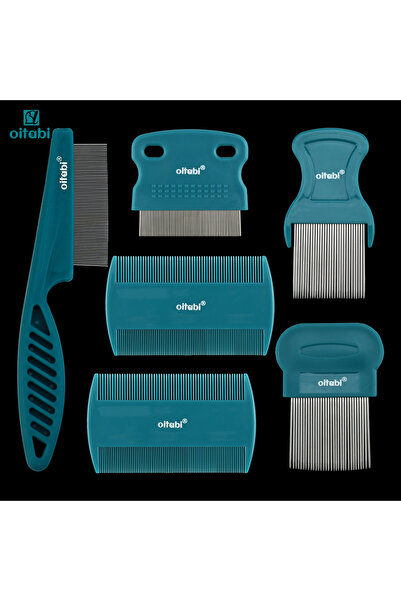Choice 6PCS PLUS SET Oitabi 3/4/5/6Pcs Flea Comb with High Strength Teeth Pet...