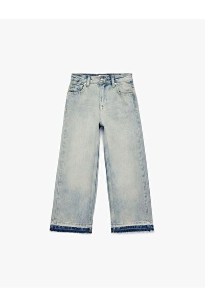 Koton Pantaloni largi din denim din bumbac