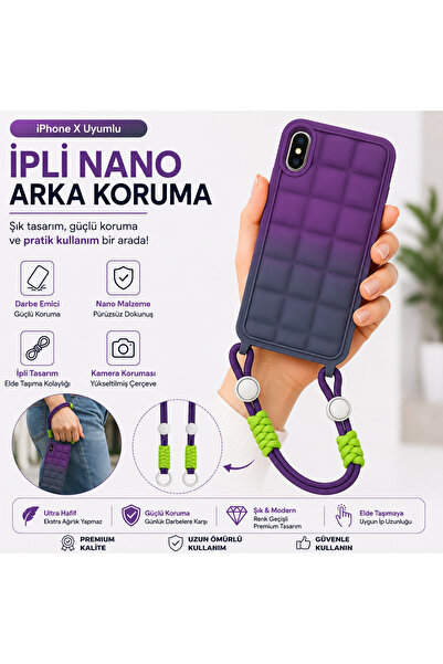 Nettech iPhone XR Askılı Kılıf | Şık, Konforlu ve Trend Tasarım