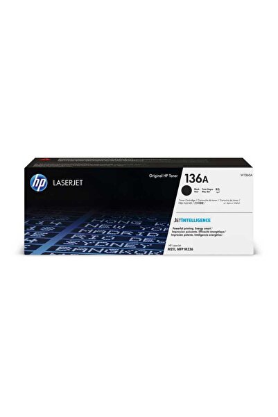 HP 136A Black Siyah 1.150 Sayfa Kapasiteli Toner W1360A