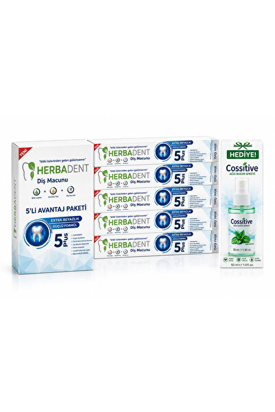 Herbadent Aloevera Bitki Özlü Flörürsüz 5'li