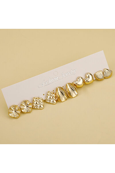 choice2 153G(5pairs) 5/40 Pairs Cute Plastic Material With Golden Plated Earr...