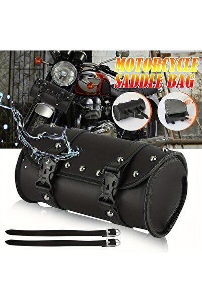 Choice Motorcycle Back Seat Bag PU Leather Tail Pack Waterproof Motorbike Sid...