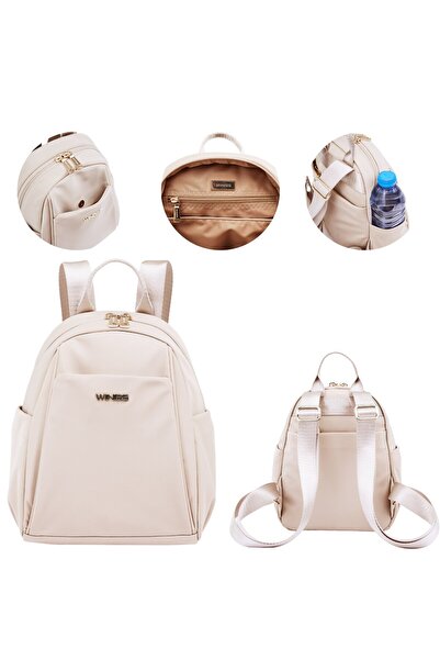 WINGS BRAND Rucsac urban mic WINGS ROSELLA BEIGE