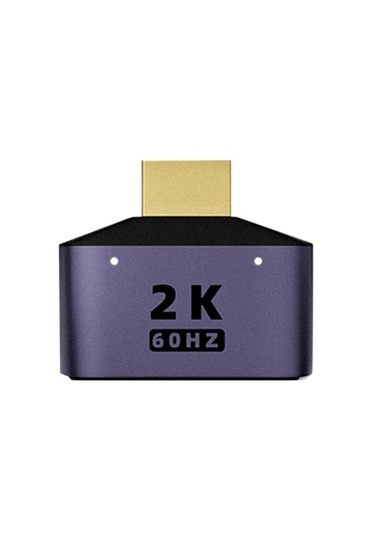 Choice WHITE 1 to 2 HDMI-Compatible HD 2K Dual Output Splitter Monitor Adapte...