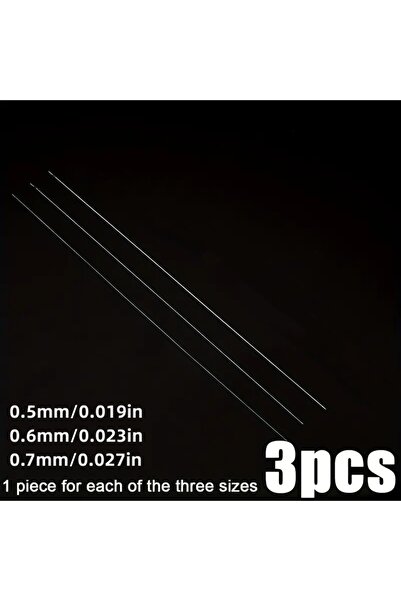 Choice 3pcs 1/3/5pcs Beaded Needles With Steel Needles, Long And Thin Beaded ...