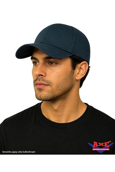 AXE SPORTSWEAR قبعة بيسبول رياضية يومية أساسية مع غطاء خلفي قابل للتعديل بشري...