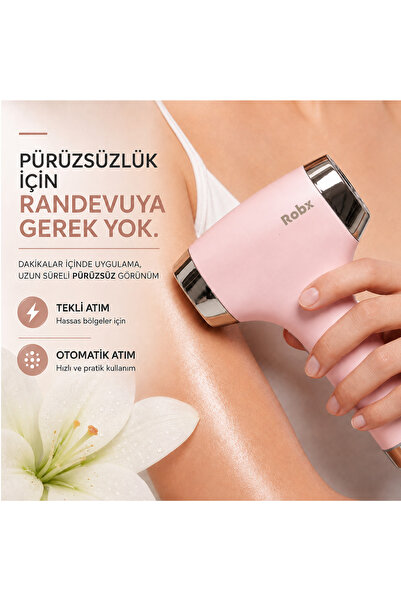 ROBX A01 Buz Soğutmalı IPL Cilt Tanıma Sensörü Akne Ve Cilt Gençleştirme Bir arada Seri Atım