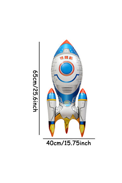 Choice Other Rocket White 1pc Rocket Astronaut Standing Ballons Spaceman Heli...