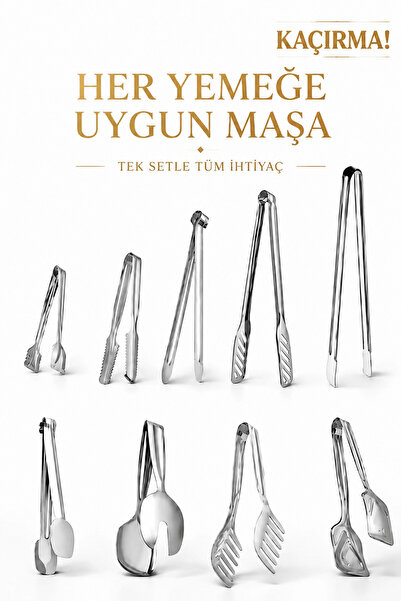 Birpa "Hepsi Bir Arada" Maşa Seti 9 PARÇA (Sunumlar artık daha keyifli!)