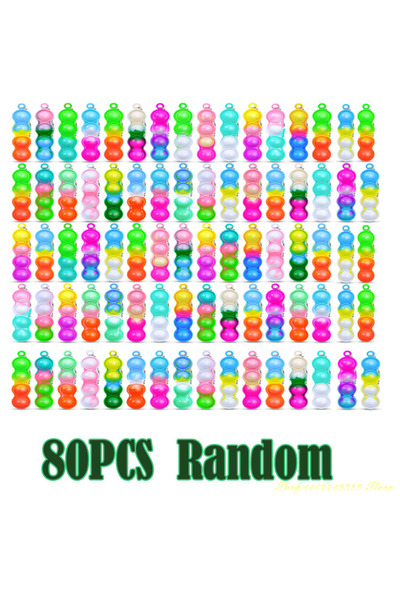 choice2 80pcs Random Colors 10/30/80PCS for Kids Adult Bulk Pop Keychain Sens...