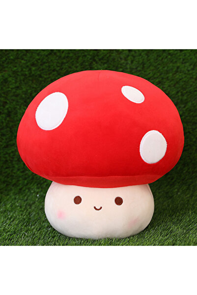 Choice 23cm Red Hot Kawaii Mushroom Plush Dolls Simulation Plant Pillow Lovel...
