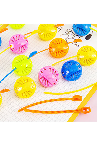 Choice 24PCS 24pcs Colorful Pull Tab Spinning Gyro Educational Toys Kids Birt...